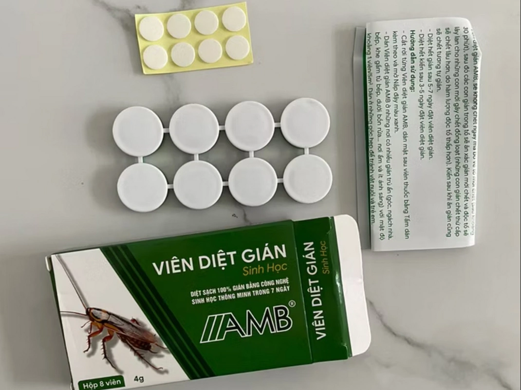Viên diệt gián sinh học AMB